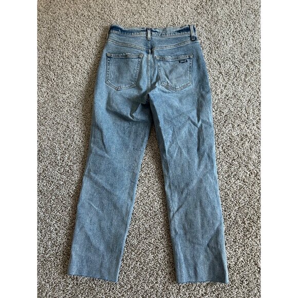 AYR Womens Sz 26S The Sugar High-Rise Straight-Leg Jeans Medium Wash - Picture 2 of 12